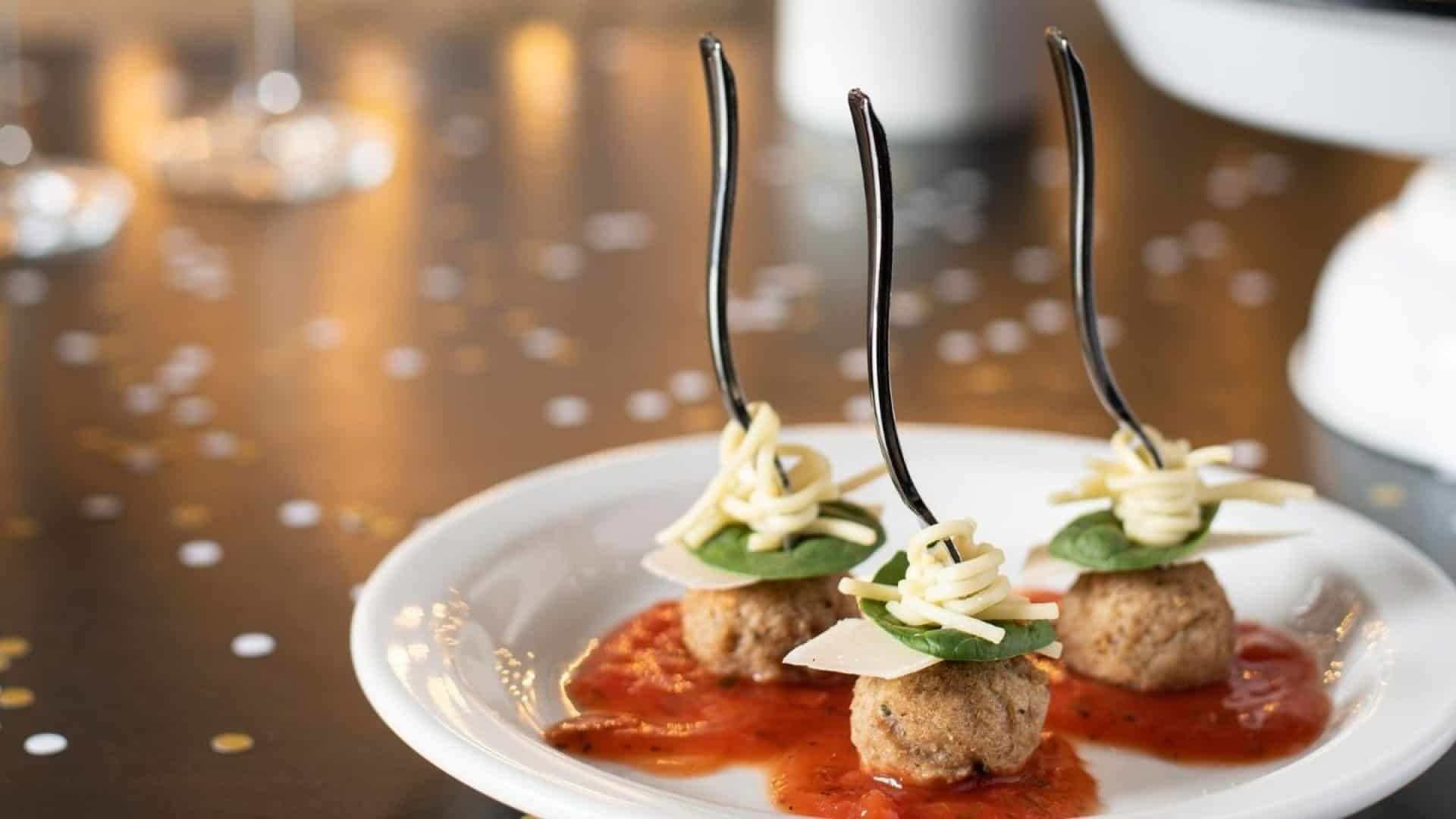 Spaghetti Meatball Skewers